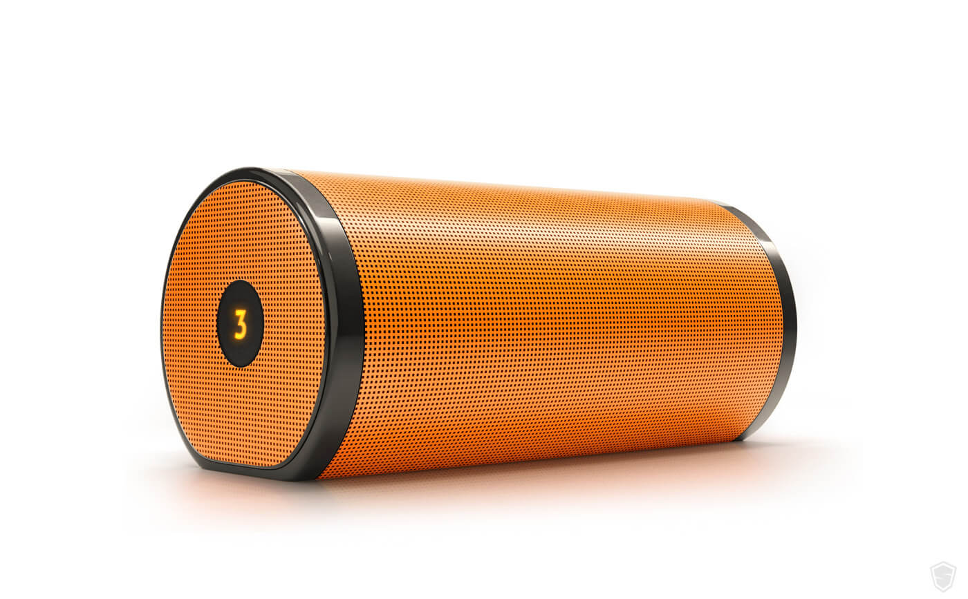 bluetooth speaker packshot product image advertising retouch key visual